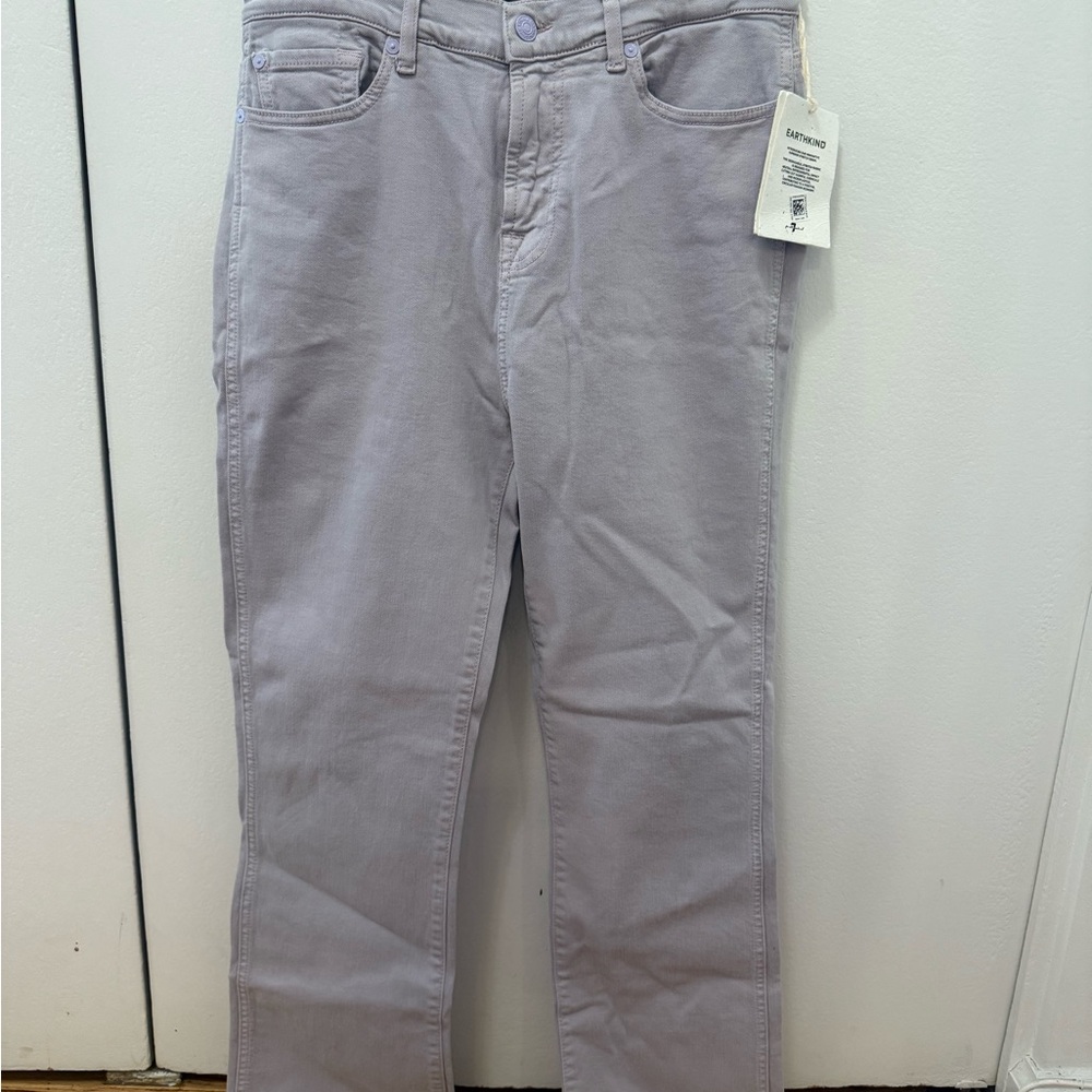 7 For All Mankind Women's Ankle & Cropped Jeans - Light Purple